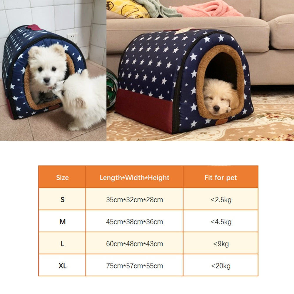 Pet Dog House for Small Medium Dog Cat Bed Foldable Dog Kennel Dog